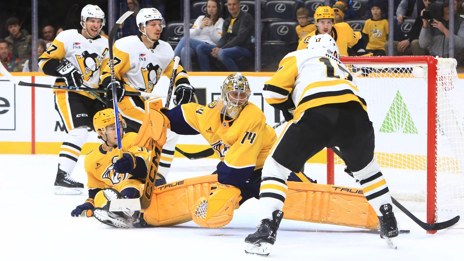 Final: Penguins 5, Predators 4, overtime taken in Nashville, Tenn. (Live coverage). Photo by GETTY