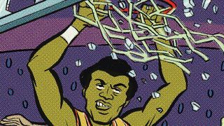 Ullman: Helicopter Hentz, backboard buster! taken in Richmond, Va. (Cartoon Canon)